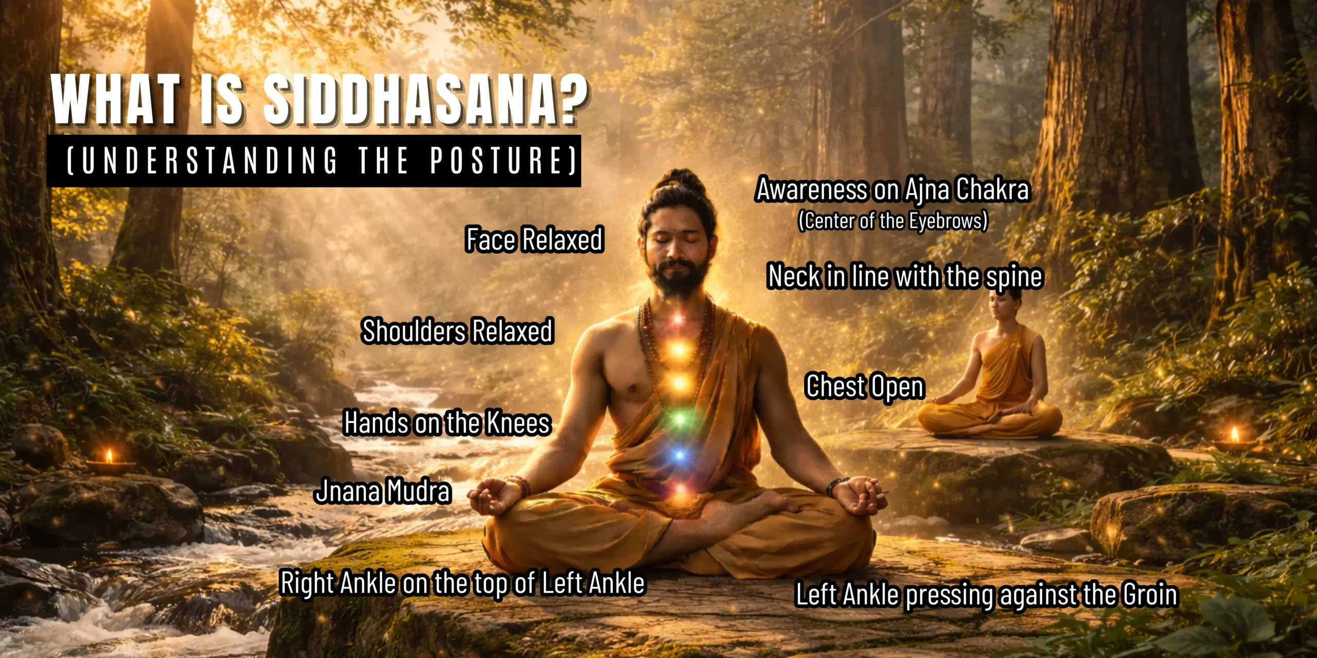 Siddhasana Meditation Pose