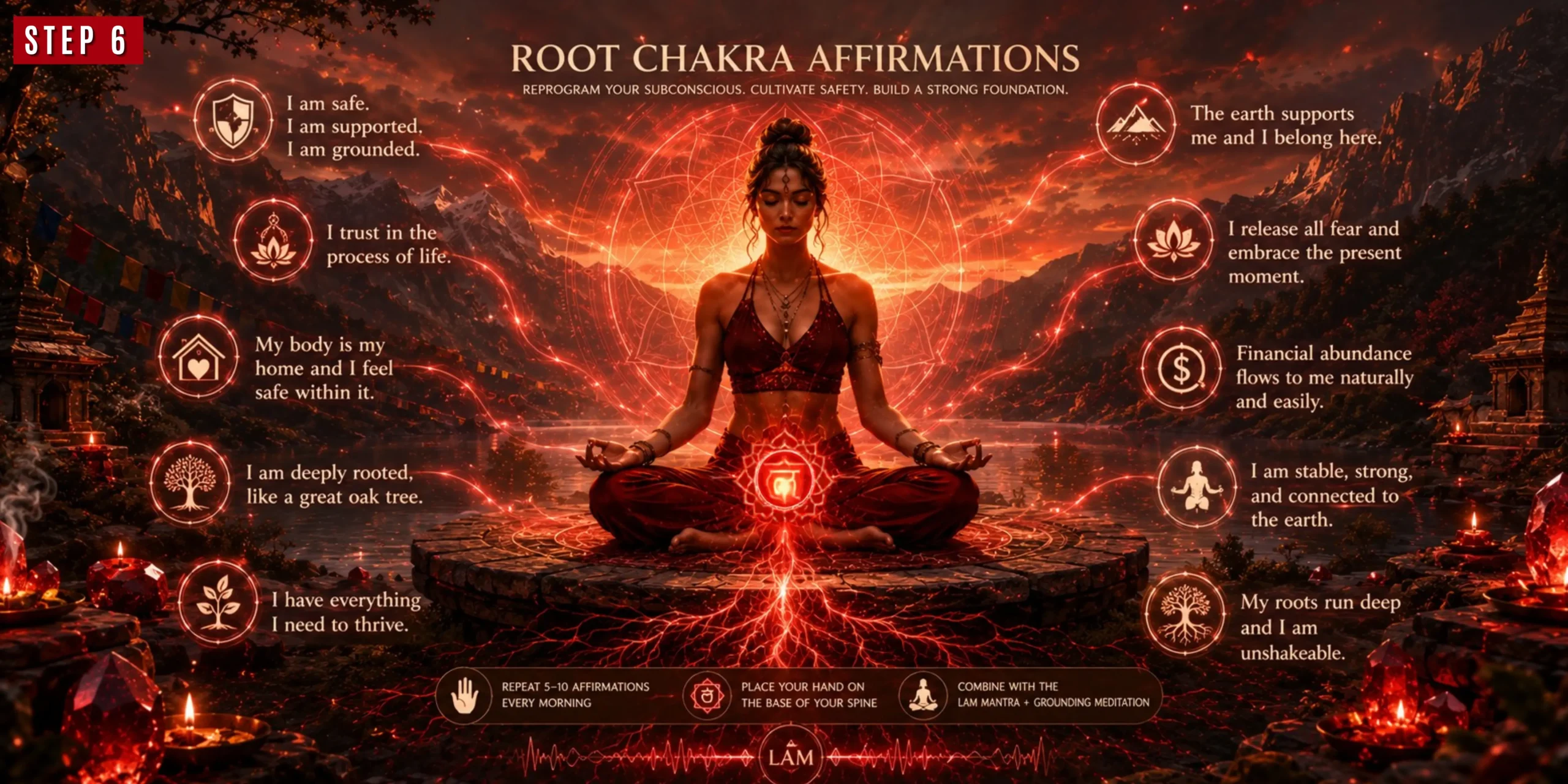 Root Chakra(Muladhara Chakra) Affirmations